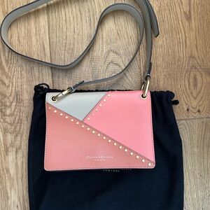 Donna Karan Chic Pink and Cream Crossbody